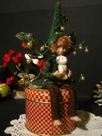 Ooak Posable Fairy Tale Noel and Teddy Bear